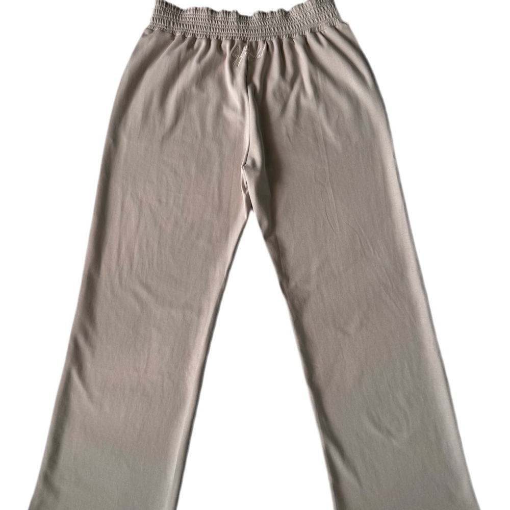Beige Wide-Leg Pants